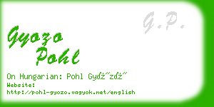 gyozo pohl business card